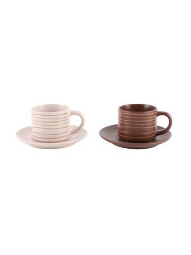 SET DE 6 TAZAS DE CAFE CON PLATO MODELO ORIGIN